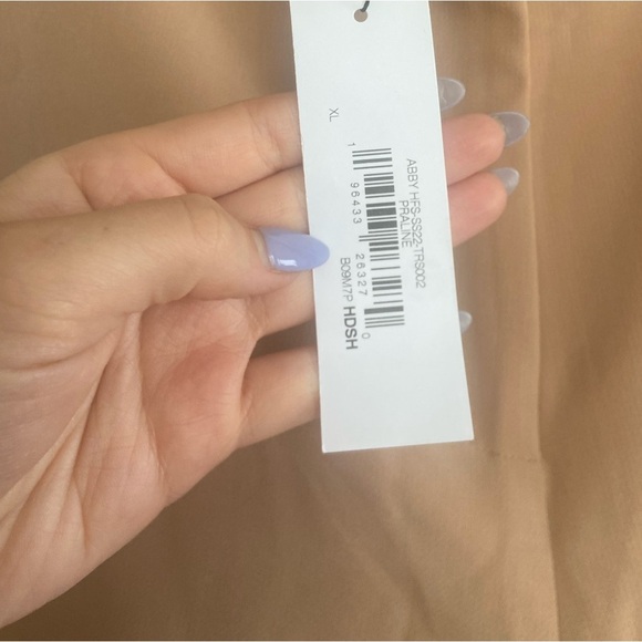 The Drop Women's Abby Flat Front Pant, Praline Size XL NEW - Picture 5 of 15